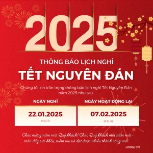 UnME.,JSC – Thông báo nghỉ tết Nguyên Đán 2025